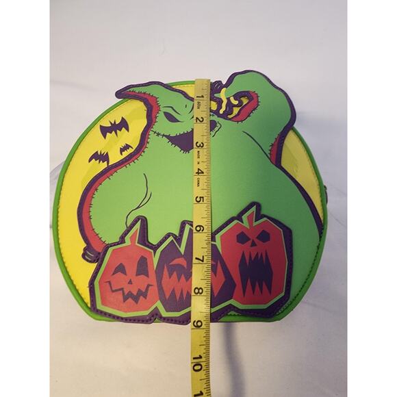 Disney Oogie Boogie Bash 2025 Loungefly Convertible Crossbody Bag Green Purple main image 5